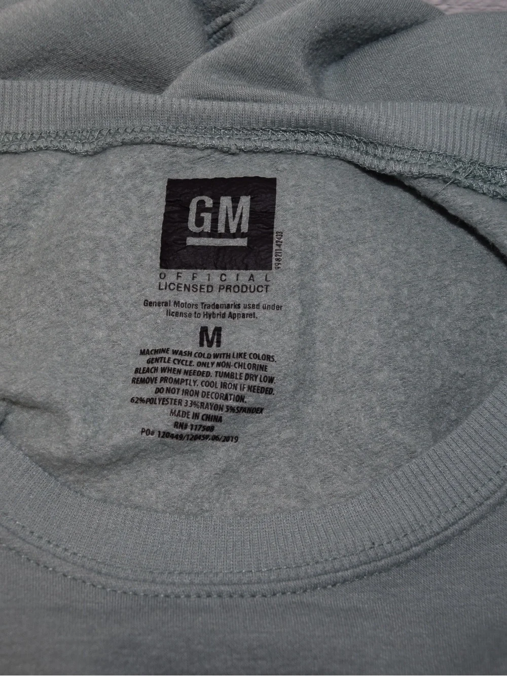 Chevrolet Camaro ‘78 Graphic Sweatshirt GM Licensed Size M